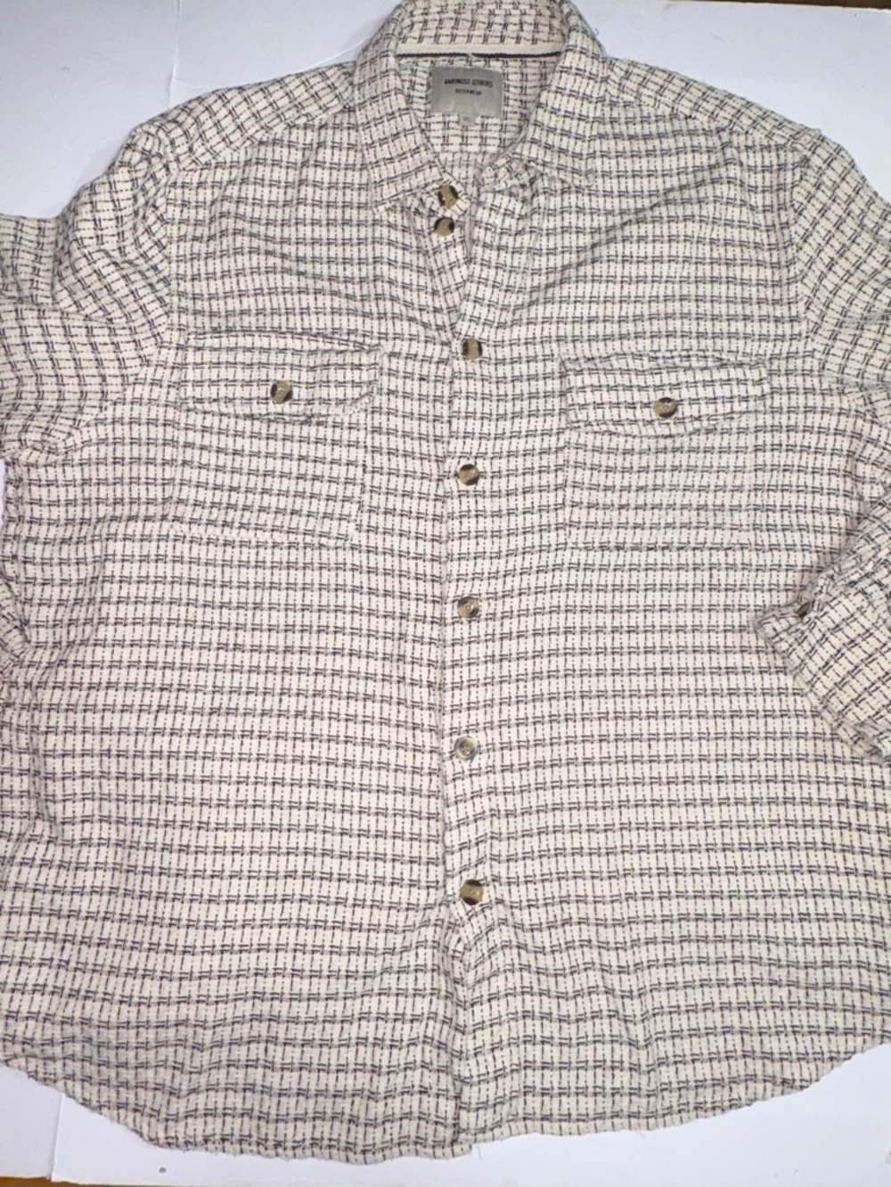 Textured Waffle Knit Overshirt from the brand Amongst Others xl shacket